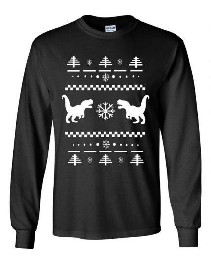 Tyrannosaurus Rex Ugly Christmas Sweater Unisex Sweatshirt