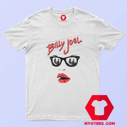 Billy Joel Sunglasses and Red Lips Vintage T-Shirt - myotees.com