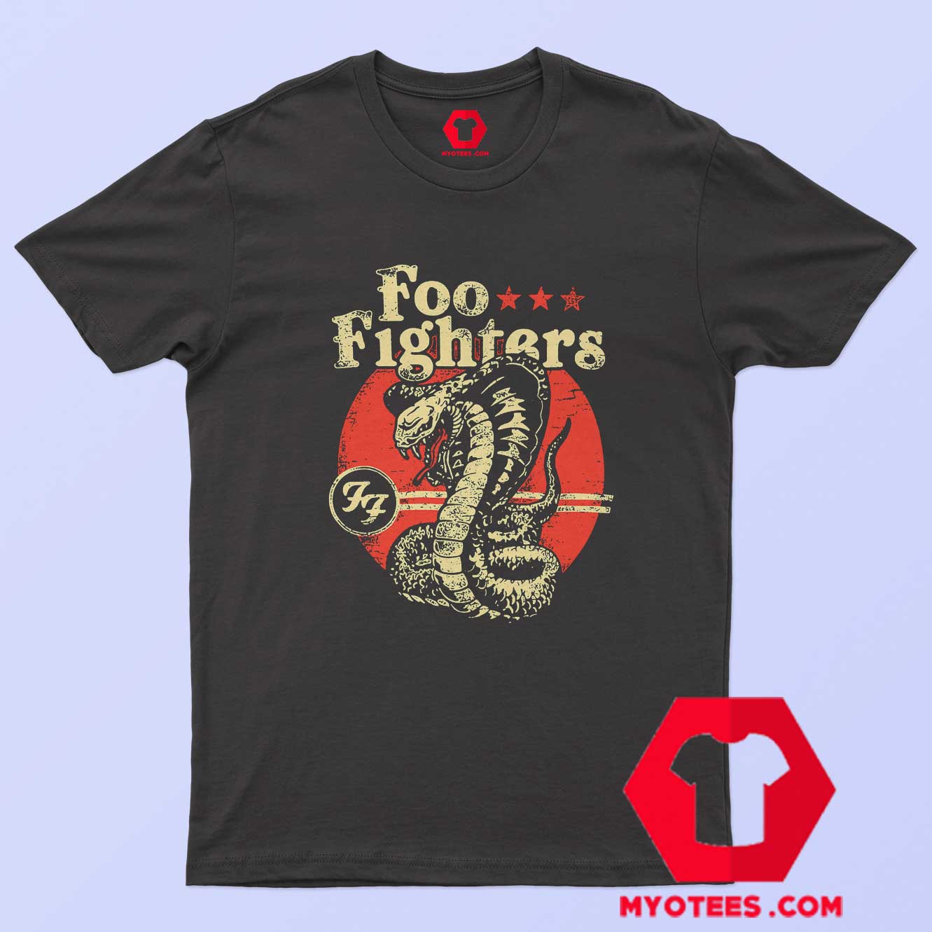 Foo Fighters Cobra Snake Heavy Metal T-Shirt - myotees.com